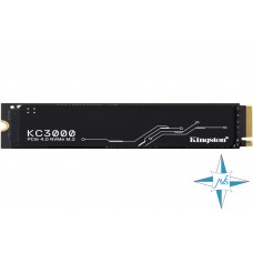 SSD M.2 PCI Express 4.0, 2TB, Kingston, SKC3000D/2048G