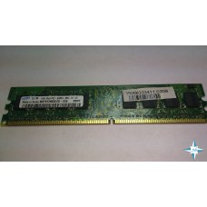 Модуль памяти DDR-2 noECC Unbuf DIMM, 1 GB, Samsung, 240 pin, CL5, M378T2863DZS-CE6/1G, DDR2-667, 2Rx8, 1.8V
