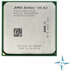 процессор Socket AM2 AMD K8 Processor Athlon 64 x2 5200+ (2.6 Ghz, 89W, dual-core desktop CPU) #Part Number ADO5200IAA5DO