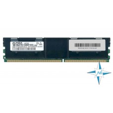 Модуль памяти DDR-2 ECC FB DIMM, 1 Gb, Elpida EBE11FD8AGFD-6E-E, 667MHZ PC2-5300 CL5